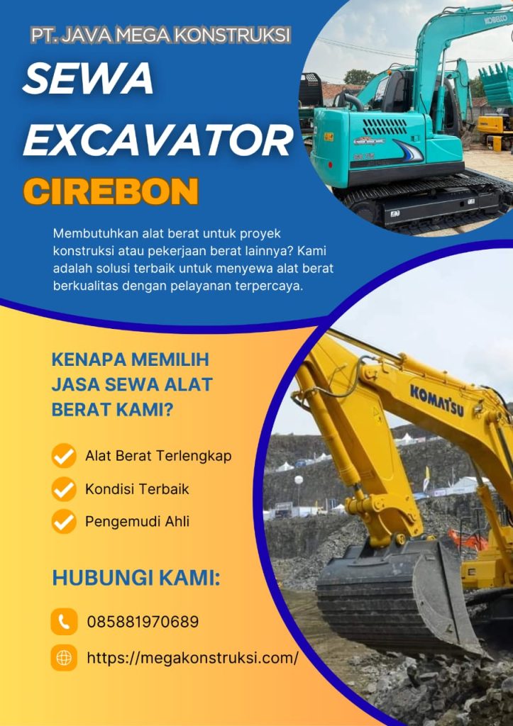 Harga Sewa Excavator Cirebon Jasa Rental Terdekat