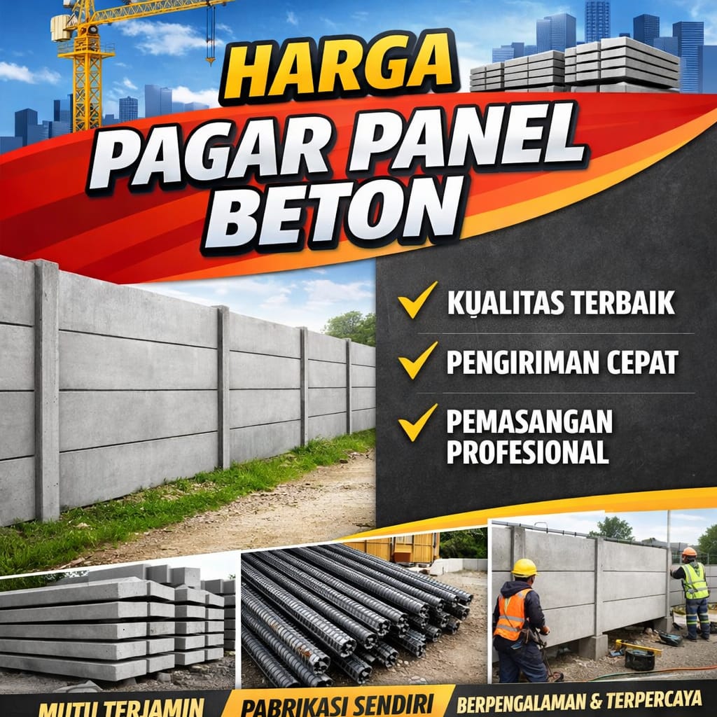 Harga Pagar Panel Beton Permeter Lari Jakarta 2026