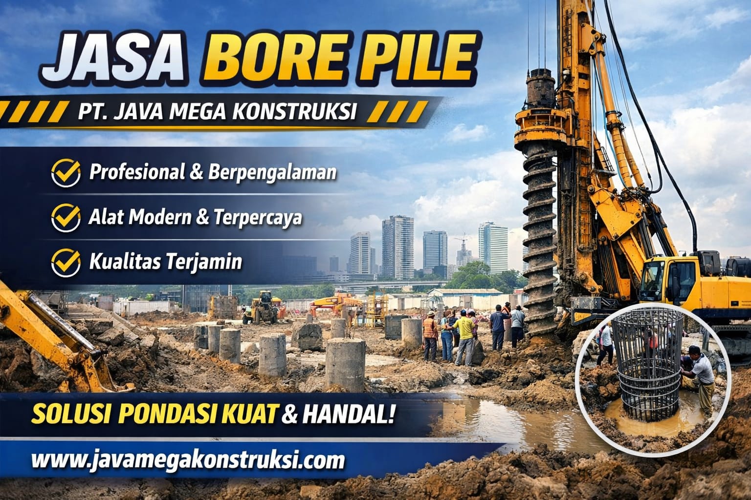 Jasa Bore Pile Tangerang Per Meter Profesional 2026