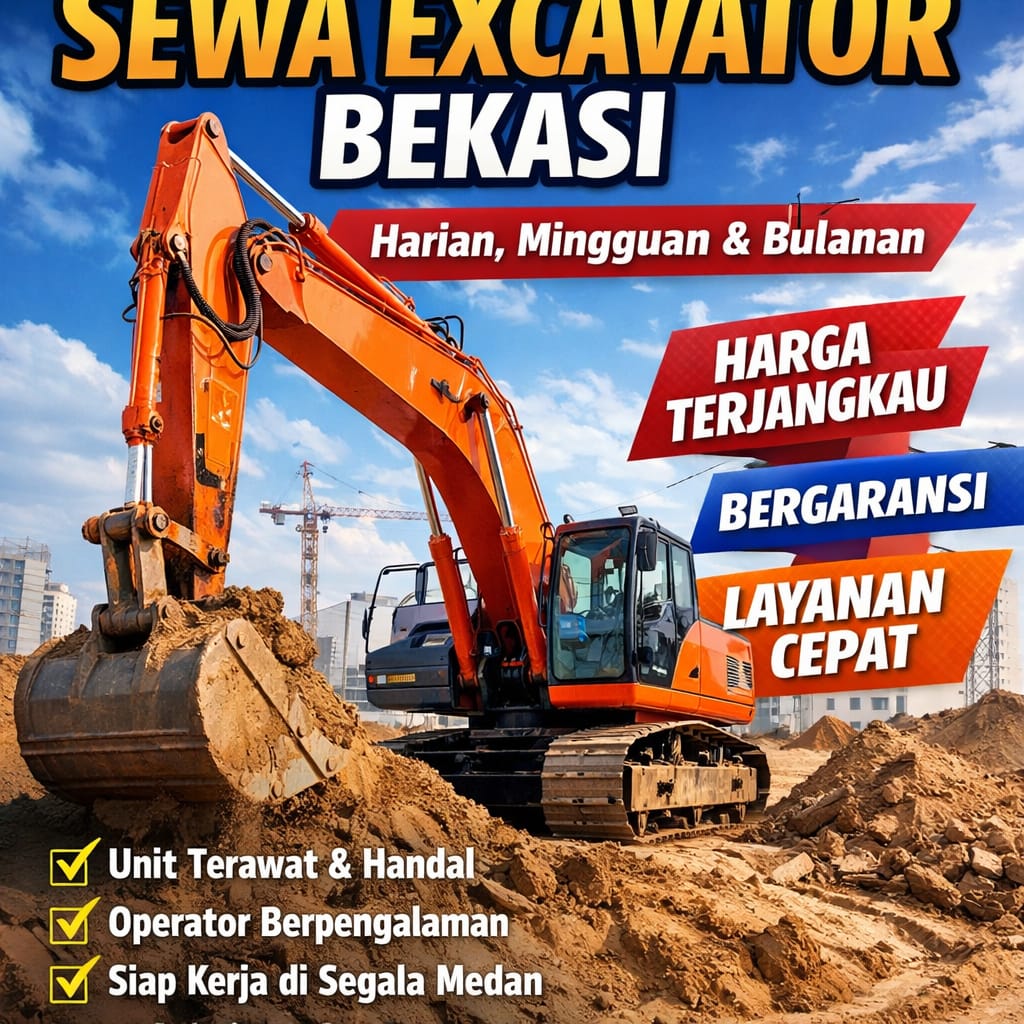 Sewa Excavator Bantargebang Bekasi Harga Terjangkau 2026