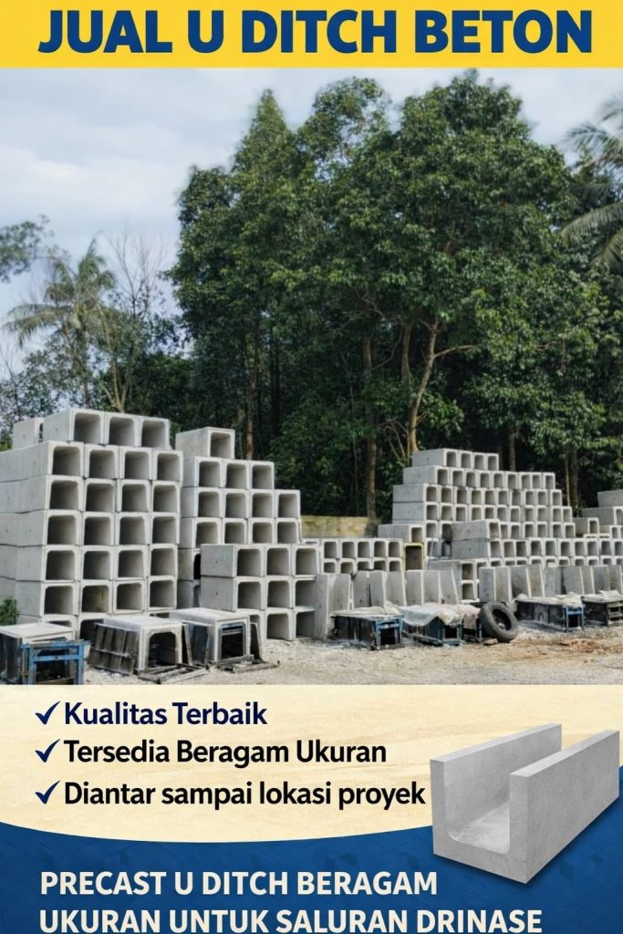 Harga Jual U Ditch Beton Bekasi Saluran Air 2026