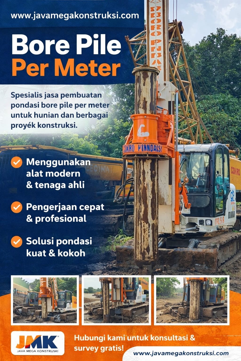 Jasa Bore Pile Makasar Sulawesi Selatan 2026